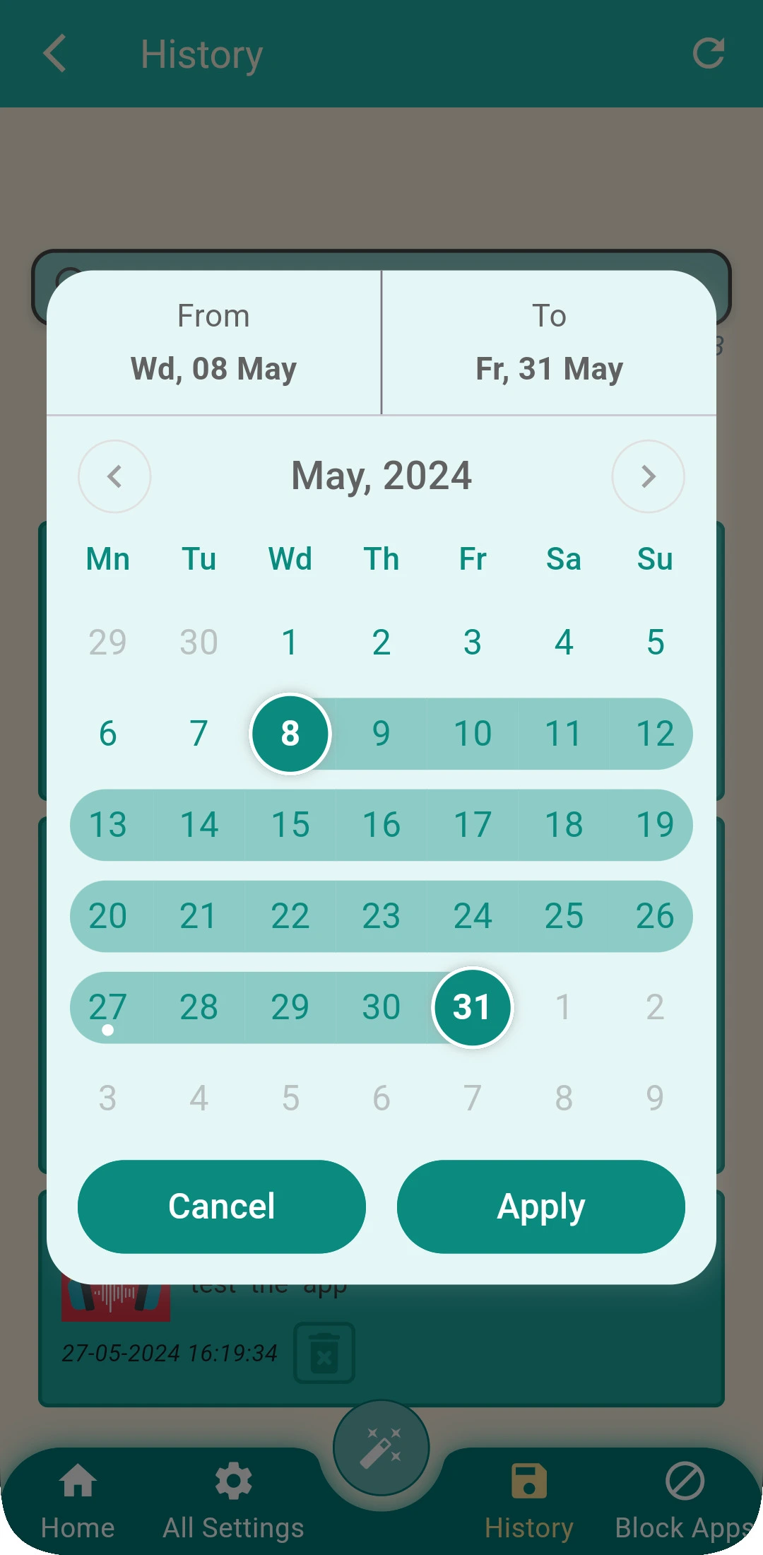 Notification Buddy Android App – screenshot of grouped notifications interface