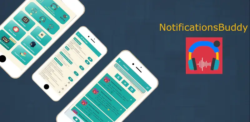 Notification Buddy, screens of the Android app